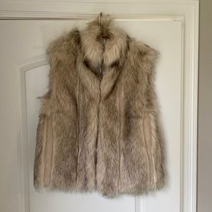 Topshop faux fur vest